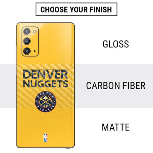 NBA Denver Nuggets Standard - Blue Galaxy Note20 5G Skin